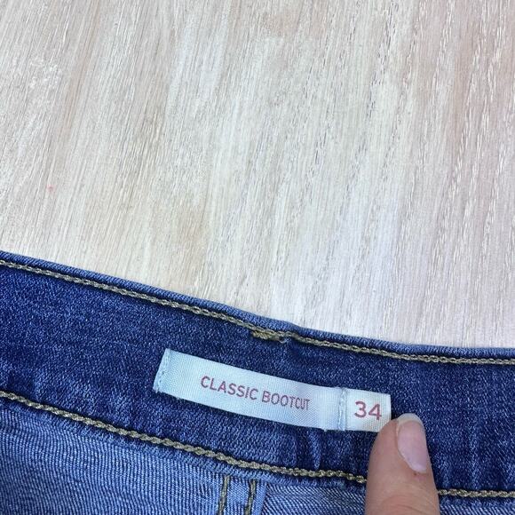 Levi's Classic Bootcut High Rise Western Classic Everyday Casual Denim Jeans 34 - Picture 13 of 15